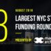 These are the 13 Largest NYC Tech Startup Funding Rounds of August 2019