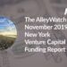The AlleyWatch November 2019 New York Venture Capital Funding Report
