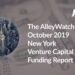 The AlleyWatch October 2019 New York Venture Capital Funding Report