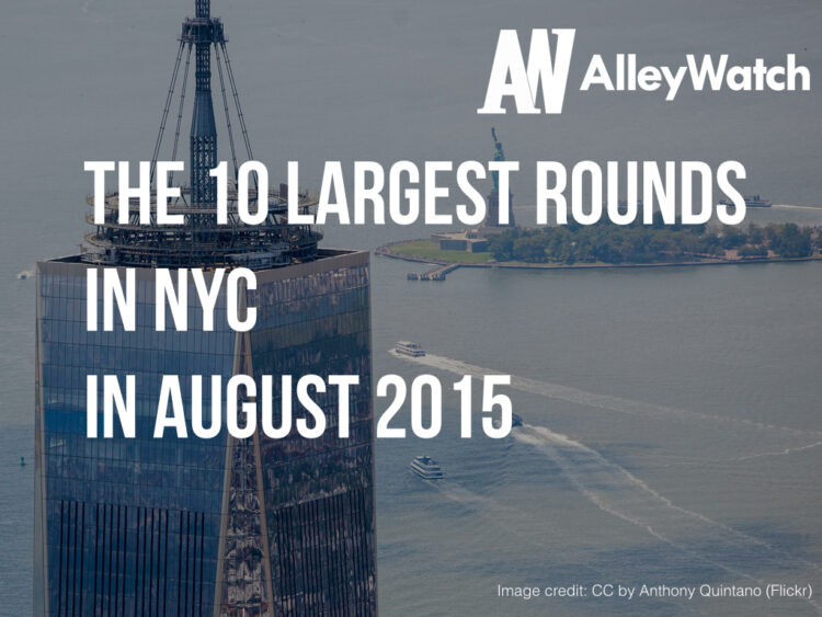 These Are the 10 NYC Startups That Raised the Most Amount of Capital in August