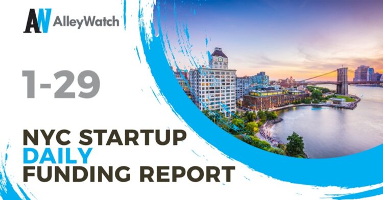 The AlleyWatch Startup Daily Funding Report: 1/29/2021