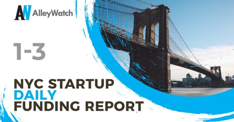The AlleyWatch Startup Daily Funding Report: 1/3/2020