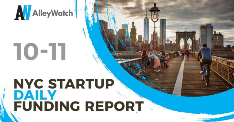 The AlleyWatch Startup Daily Funding Report: 10/11/2019