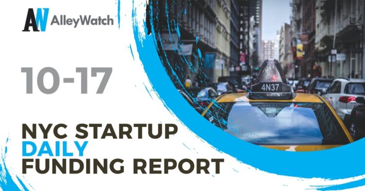 The AlleyWatch Startup Daily Funding Report: 10/17/2019