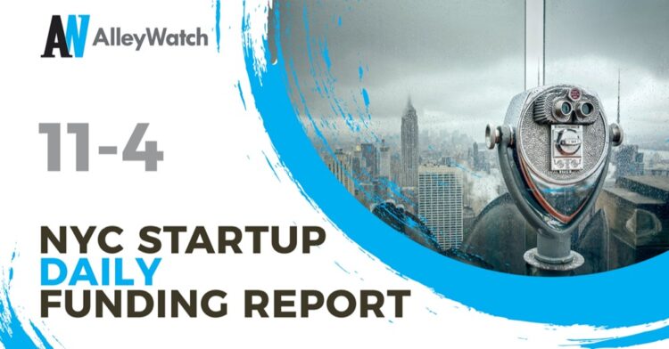 The AlleyWatch Startup Daily Funding Report: 11/4/2020