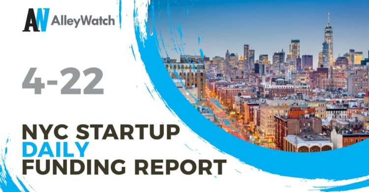 The AlleyWatch Startup Daily Funding Report: 4/22/2020