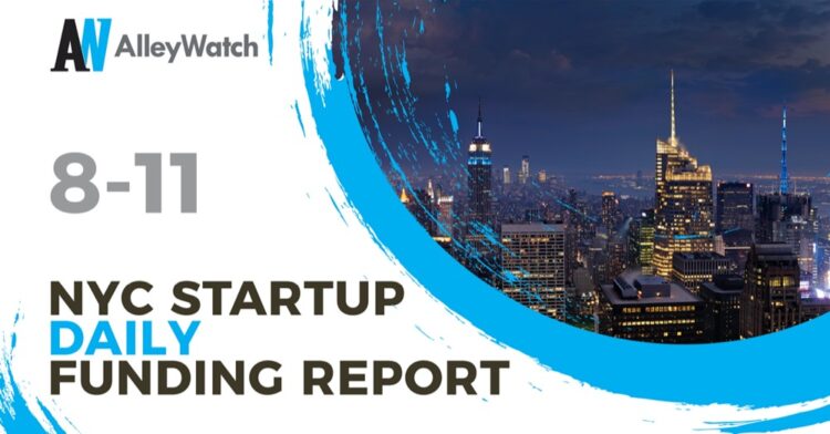 The AlleyWatch Startup Daily Funding Report: 8/11/2020