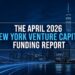 The AlleyWatch April 2026 New York Venture Capital Funding Report