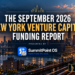 The AlleyWatch September 2026 New York Venture Capital Funding Report